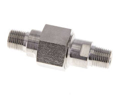 Double Nipple R1/8'' Separable Stainless Steel Flat Seal PTFE 40bar (562.0psi)