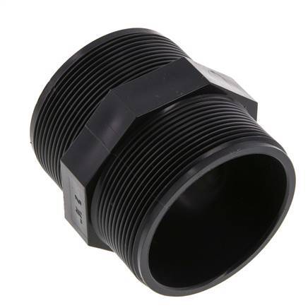 Reducing Double Nipple G2 1/2'' PVC-U 16bar (224.8psi) EN 1452-3