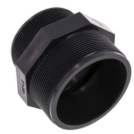 Reducing Double Nipple G2 1/2'' x G3'' PVC-U 16bar (224.8psi) EN 1452-3