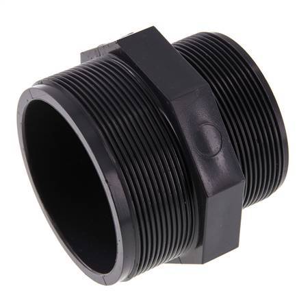 Reducing Double Nipple G2 1/2'' x G3'' PVC-U 16bar (224.8psi) EN 1452-3