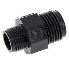 Reducing Double Nipple G3/8'' x G1/2'' PVC-U 16bar (224.8psi) EN 1452-3 [5 Pieces]