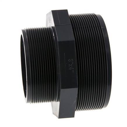 Reducing Double Nipple G3'' x G4'' PVC-U 16bar (224.8psi) EN 1452-3