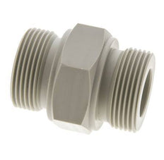Double Nipple G1 1/4'' Polypropylene (pp) 10bar (140.5psi) FDA 50mm Hex