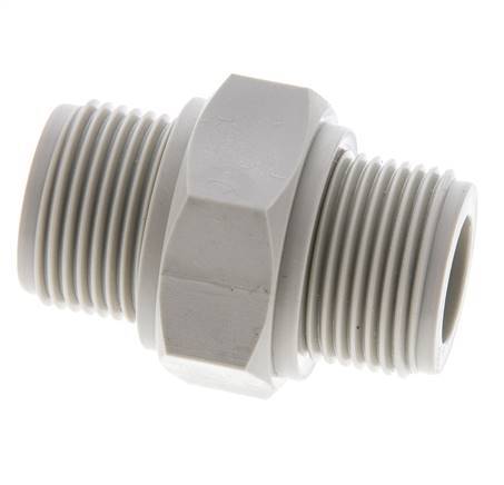 Double Nipple G3/4'' Polypropylene (pp) 10bar (140.5psi) FDA 36mm Hex
