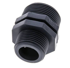 Reducing Double Nipple G1'' x G1 1/4'' Polypropylene (pp) 10bar (140.5psi) FDA 46mm Hex