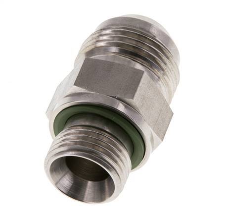 JIC Double Nipple G1/2'' x UN 1-1/16''-12 Stainless Steel FKM 210bar (2950.5psi)