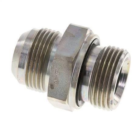 JIC Double Nipple G1'' x UN 1-5/16''-12 Steel NBR 170bar (2388.5psi)