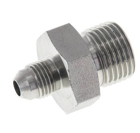 JIC Double Nipple G1/2'' x UNF 1/2''-20 Steel NBR 275bar (3863.75psi)