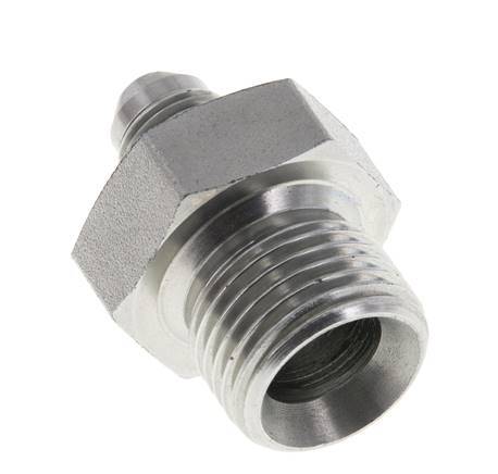 JIC Double Nipple G1/2'' x UNF 1/2''-20 Steel NBR 275bar (3863.75psi)