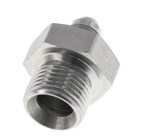 JIC Double Nipple G1/2'' x UNF 1/2''-20 Steel NBR 275bar (3863.75psi)
