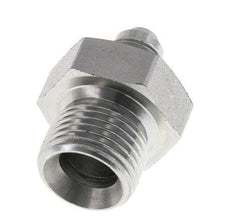 JIC Double Nipple G1/2'' x UNF 1/2''-20 Steel NBR 275bar (3863.75psi)