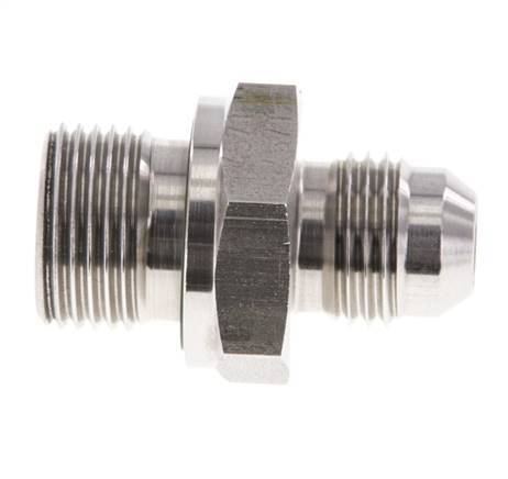 JIC Double Nipple G3/8'' x UNF 9/16''-18 Stainless Steel FKM 275bar (3863.75psi)