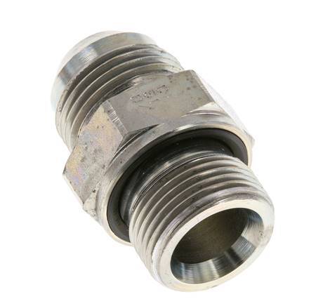 JIC Double Nipple G3/4'' x UN 1-1/16''-12 Steel NBR 210bar (2950.5psi)