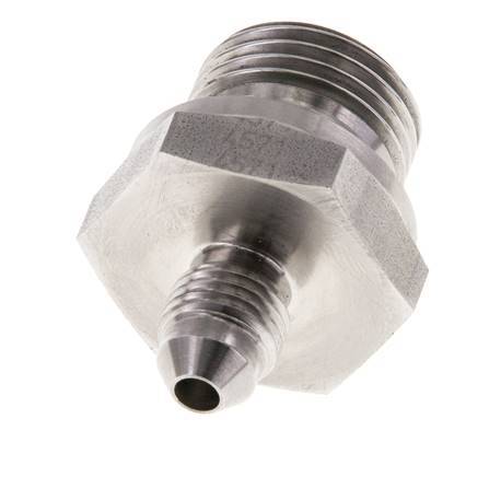 JIC Double Nipple G1/2'' x UNF 7/16''-20 Stainless Steel FKM 310bar (4355.5psi)