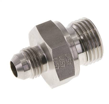 JIC Double Nipple G1/2'' x UNF 9/16''-18 Stainless Steel FKM 275bar (3863.75psi)