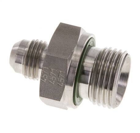 JIC Double Nipple G1/2'' x UNF 9/16''-18 Stainless Steel FKM 275bar (3863.75psi)