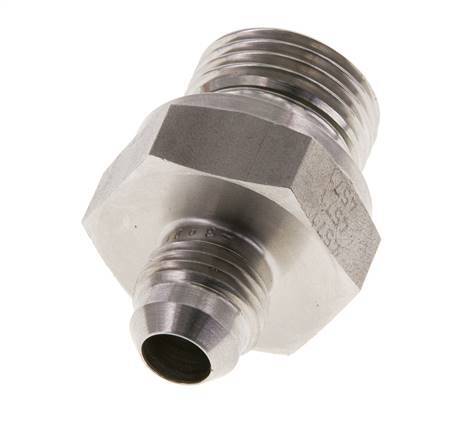 JIC Double Nipple G1/2'' x UNF 9/16''-18 Stainless Steel FKM 275bar (3863.75psi)