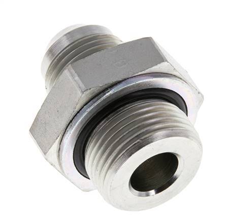 JIC Double Nipple G3/4'' x UNF 7/8''-14 Steel NBR 210bar (2950.5psi)