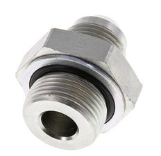 JIC Double Nipple G3/4'' x UNF 7/8''-14 Steel NBR 210bar (2950.5psi)