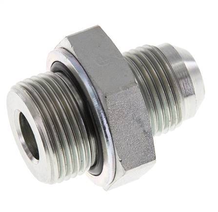 JIC Double Nipple G3/4'' x UNF 7/8''-14 Steel NBR 210bar (2950.5psi)