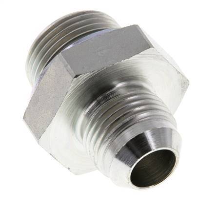 JIC Double Nipple G3/4'' x UNF 7/8''-14 Steel NBR 210bar (2950.5psi)