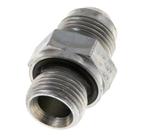 JIC Double Nipple G1/2'' x UNF 7/8''-14 Steel NBR 210bar (2950.5psi) [2 Pieces]