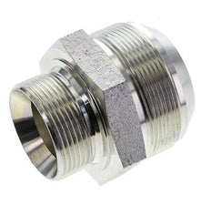 JIC Double Nipple G1 1/2'' x UN 2-1/2''-12 Steel NBR 80bar (1124.0psi)