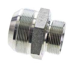 JIC Double Nipple G1 1/2'' x UN 2-1/2''-12 Steel NBR 80bar (1124.0psi)