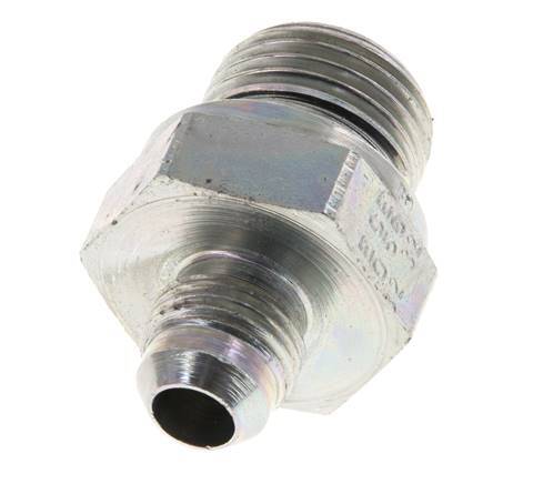 JIC Double Nipple G1/2'' x UNF 9/16''-18 Steel NBR 275bar (3863.75psi) [2 Pieces]