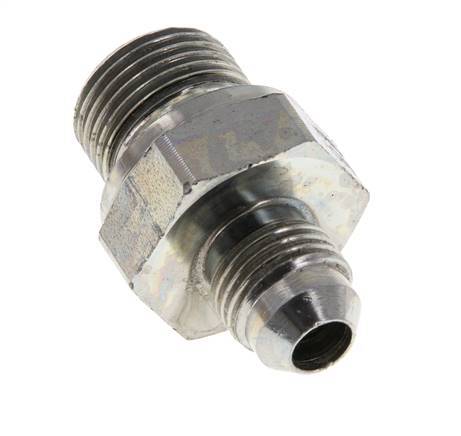 JIC Double Nipple G3/8'' x UNF 1/2''-20 Steel NBR 275bar (3863.75psi) [2 Pieces]