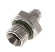 JIC Double Nipple G3/8'' x UNF 7/16''-20 Stainless Steel FKM 310bar (4355.5psi)