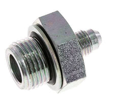 JIC Double Nipple G1/2'' x UNF 7/16''-20 Steel NBR 310bar (4355.5psi)