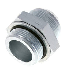 JIC Double Nipple G1 1/2'' x UN 1-7/8''-12 Steel NBR 105bar (1475.25psi)