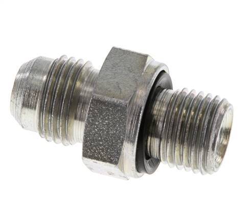 JIC Double Nipple G1/4'' x UNF 9/16''-18 Steel NBR 275bar (3863.75psi) [2 Pieces]