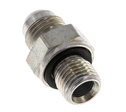 JIC Double Nipple G1/4'' x UNF 9/16''-18 (Dash Size 6) Steel NBR