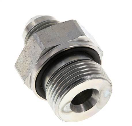 JIC Double Nipple G3/4'' x UNF 3/4''-16 Steel NBR 275bar (3863.75psi)