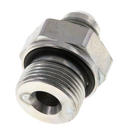 JIC Double Nipple G3/4'' x UNF 3/4''-16 Steel NBR 275bar (3863.75psi)