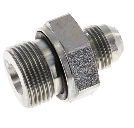 JIC Double Nipple G3/4'' x UNF 3/4''-16 Steel NBR 275bar (3863.75psi)