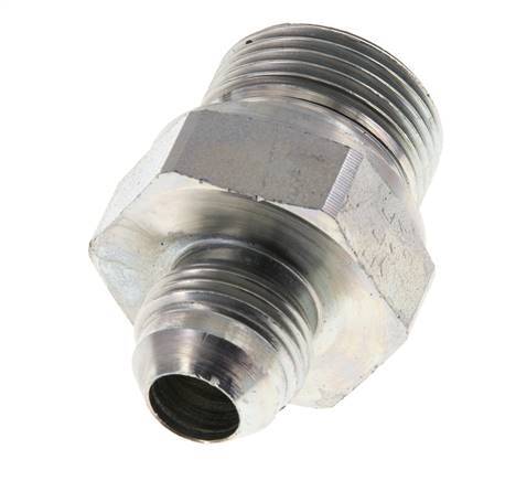 JIC Double Nipple G3/4'' x UNF 3/4''-16 Steel NBR 275bar (3863.75psi)