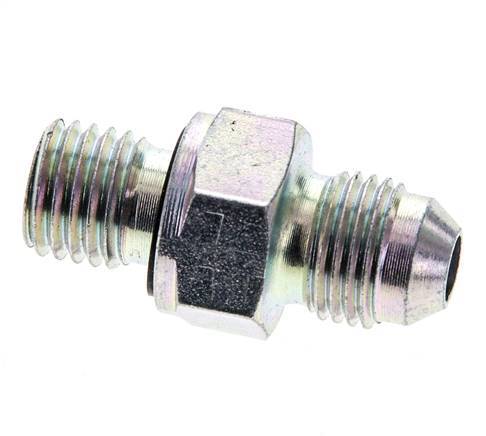 JIC Double Nipple M12 X 1.5 x UNF 1/2''-20 Steel NBR 275bar (3863.75psi)