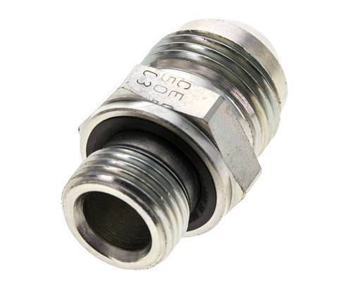 JIC Double Nipple M18 X 1.5 x UNF 7/8''-14 Steel NBR 210bar (2950.5psi)