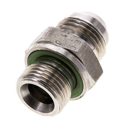 JIC Double Nipple M18 X 1.5 x UNF 3/4''-16 Stainless Steel FKM 275bar (3863.75psi)