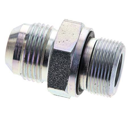 JIC Double Nipple M26 X 1.5 x UN 1-1/16''-12 Steel NBR 210bar (2950.5psi)