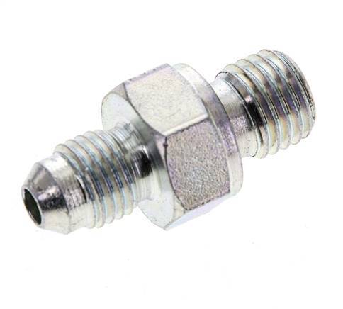 JIC Double Nipple M12 X 1.5 x UNF 7/16''-20 Steel NBR 310bar (4355.5psi)