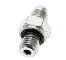 JIC Double Nipple M12 X 1.5 x UNF 7/16''-20 Steel NBR 310bar (4355.5psi)