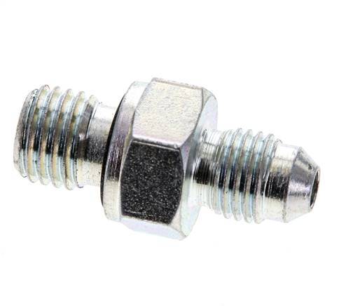 JIC Double Nipple M12 X 1.5 x UNF 7/16''-20 Steel NBR 310bar (4355.5psi)