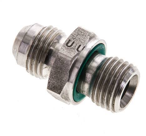 JIC Double Nipple M14 X 1.5 x UNF 9/16''-18 Stainless Steel FKM 275bar (3863.75psi)