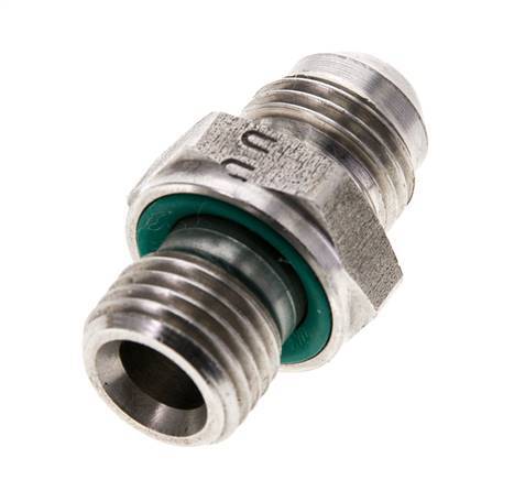 JIC Double Nipple M14 X 1.5 x UNF 9/16''-18 Stainless Steel FKM 275bar (3863.75psi)