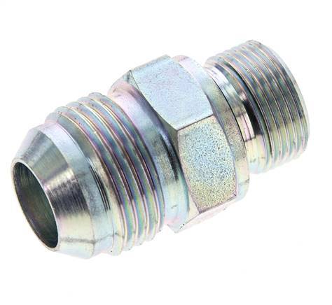 JIC Double Nipple M22 X 1.5 x UN 1-1/16''-12 Steel NBR 210bar (2950.5psi)