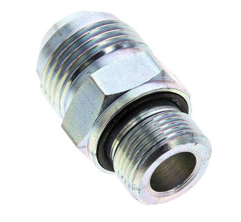 JIC Double Nipple M22 X 1.5 x UN 1-1/16''-12 Steel NBR 210bar (2950.5psi)